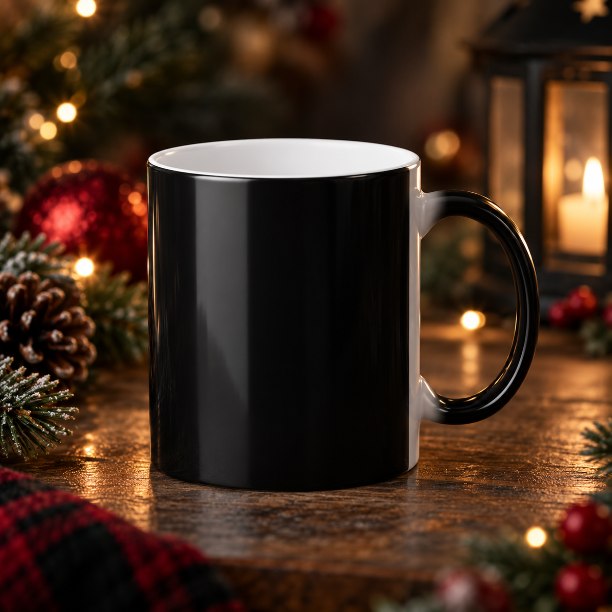 "Jingle Bells, What the Actual F—" Heat Reveal Roast Mug (Personalized)