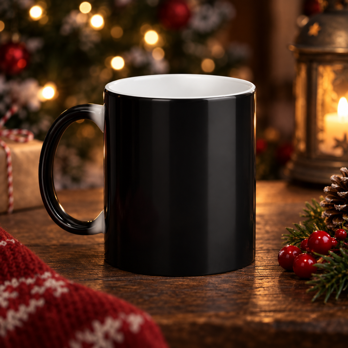 "Merry Christmas, You Magnificent Bitch" Color-Morphing Christmas Mug (11oz)